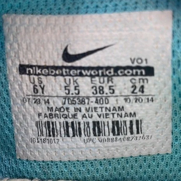 Nike Kobe Mentality Blue Lagoon Basketball Shoes 705587-400 Youth 6Y Womens 7.5 - Picture 10 of 10